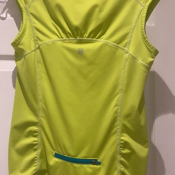 Athlete cinched sleeveless athletic yoga top SZ small with zippers - Picture 2 of 10